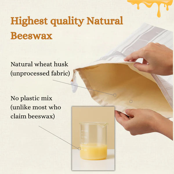 Aureria Premium Cotton-Beeswax Bread Bags