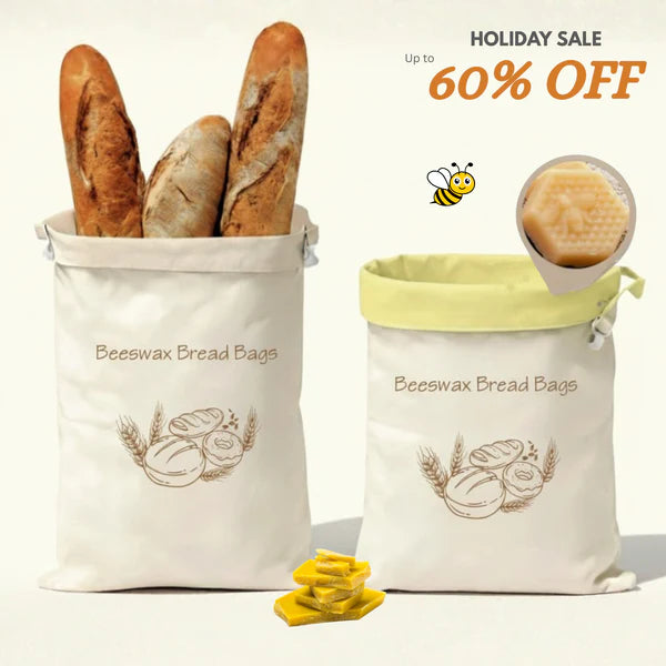 Aureria Premium Cotton-Beeswax Bread Bags